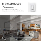 BR30 LED Flood Light Bulbs 65W Equivalent Dimmable E26 5000K Daylight