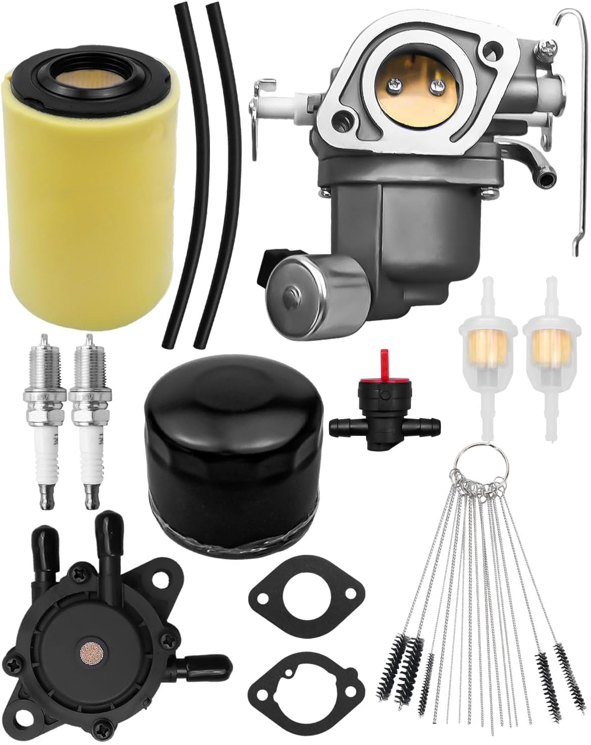 Z335E Carburetor Tune Up Kit Fit for John Deere Z335E Zero Turn Mower | Mower Carb Kit, with Fuel Pump Air Filter
