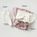 Stay-Dry Fleece Cloth Diaper Liners, 12-Pack
