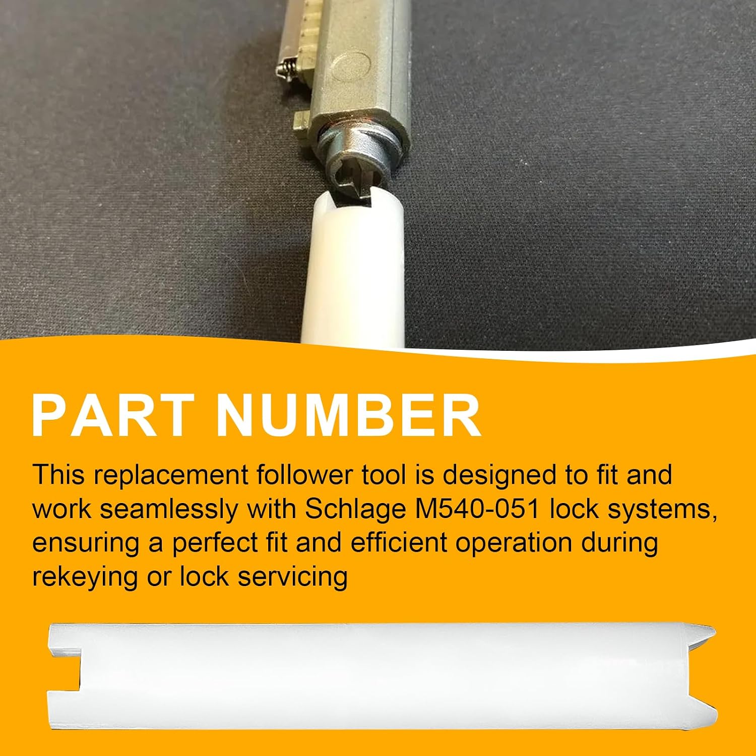 Plug Follower Tool, Replacement for Schlage M540-051 Rekey Kit Tool | Replacement for Schlage Lock Pick Tool