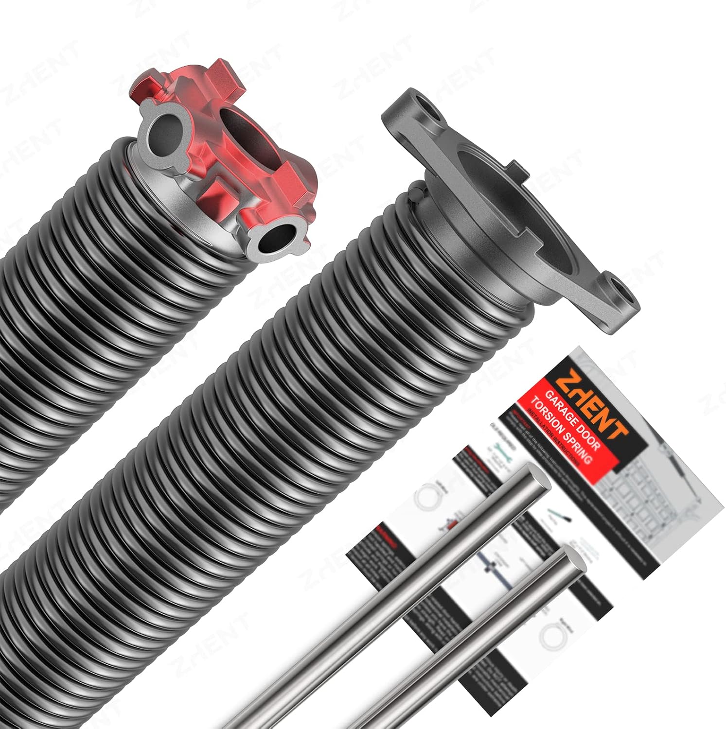 Garage Door Torsion Springs 1.75" Pair, 0.207X1.75"X26",Replacement Kit