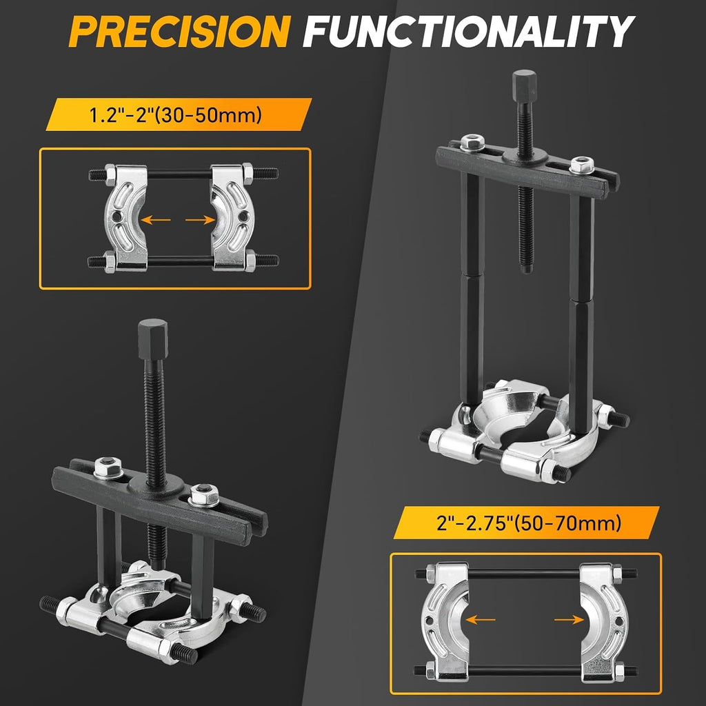 12-Piece Bearing Separator and Puller Set 5 Ton Capacity