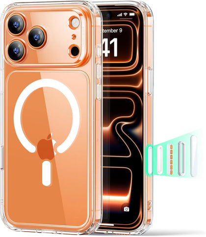 for iPhone 17 Pro Case, Camera Control Cover, Compatible with MagSafe, Shockproof Military-Grade Protection, Magnetic