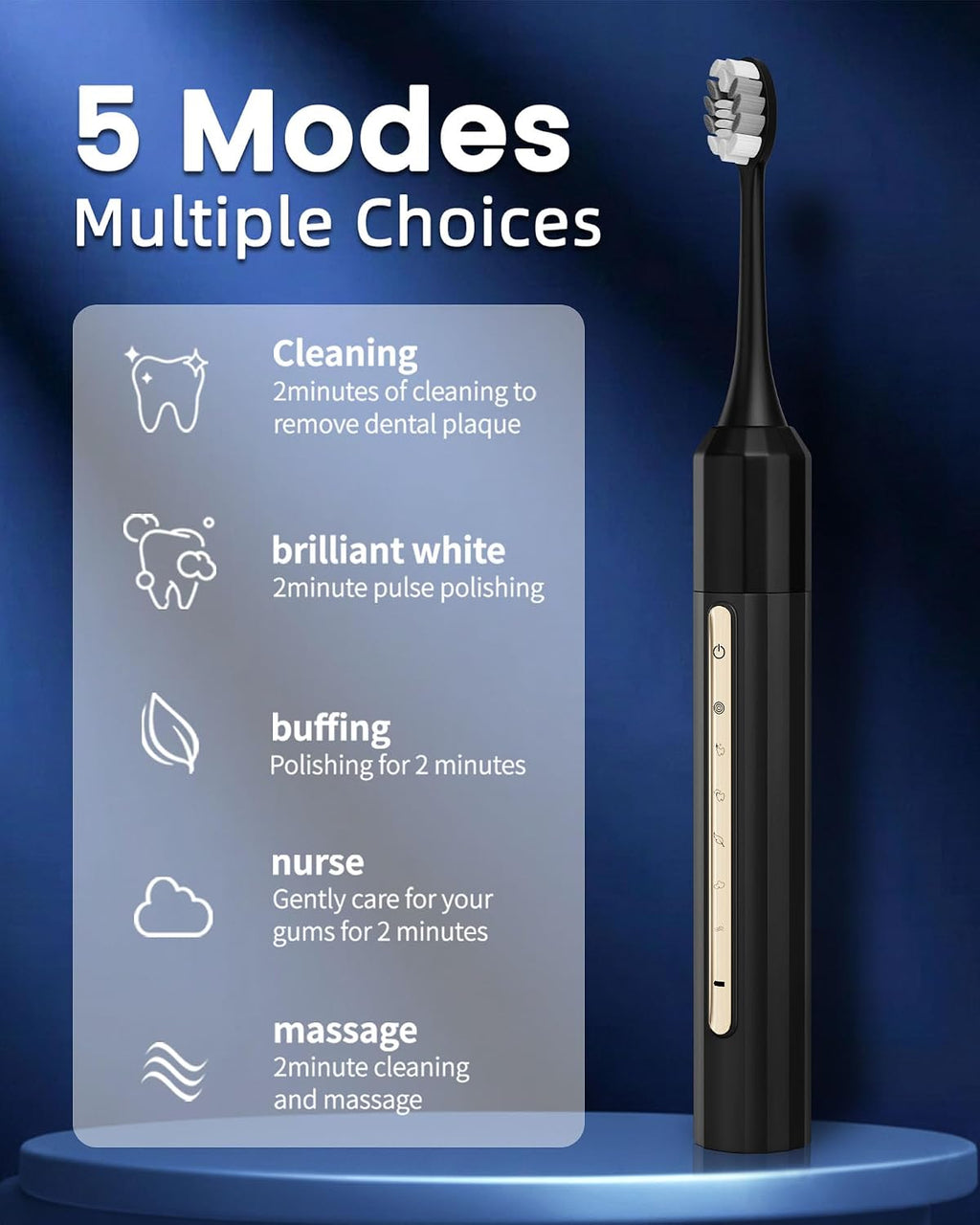 Water Flosser and Electric Toothbrush Combo,2-1 Oral Clean Kit, 5-Speed Sonic Electric Toothbrush & 4-Speed Portable