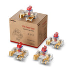 POWBAY Battery Disconnect Switch, Pure Copper, 12V-48V, 4 Pack, Clear