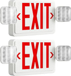 Freelicht 2 Pack Commercial Double-Sided Exit Sign with Large LED Lights