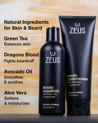 Beard Wash Set for Men, Beard Shampoo & Conditioner (Vanilla Rum)