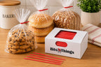 4 Inch Red Twist Ties - 2000 Count | Paper Coated Wire Bag Ties | Bread Bags, Bakery, Candy, Coffee & Food Packaging