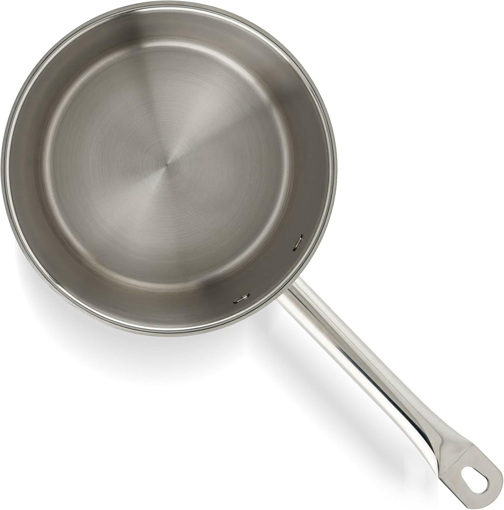 3 1/2 qt Heavy-Duty Stainless Steel Sauce Pan with Cover, 3.5 qt