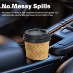 12 oz Coffee Cups-90 Pack Disposable Coffee Cups with Lids and Straws