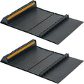 Car Parking Guide Mat, Durable Self Adhesive Anti-Skid Rubber Parking Mat, Wheel Stopper, 2 Pack FoldingTire Guides