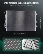 SCITOO Condenser Air Conditioning Compatible with