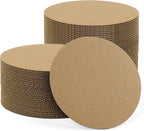 60 Pack 12 Inch Round Circle Corrugated Cardboard Sheets