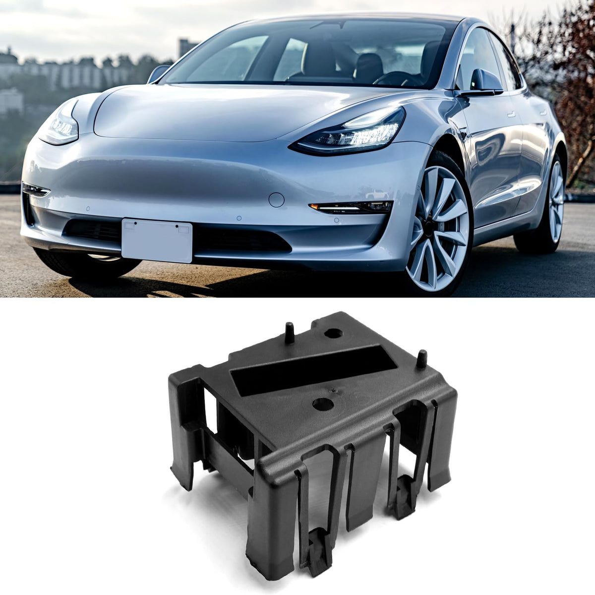 Jaronx for Tesla Model 3 Front Bumper Radar Bracket Holder 2017-2023