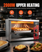 Large Commercial Salamander Broiler 2000W