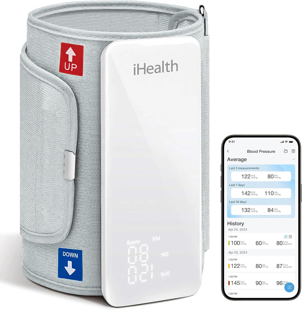 Neo Wireless Blood Pressure Monitor, Upper Arm Cuff, Bluetooth Blood Pressure Machine, Ultra-Thin & Portable