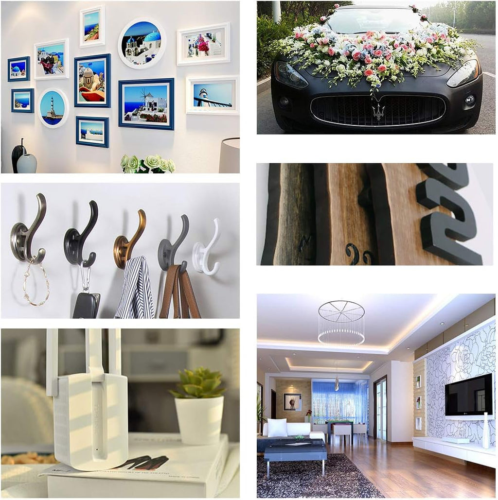 108 Ft Double Sided Mounting Tape Heavy Duty, Waterproof Foam Adhesive for LED Strips & Home Office Decor (0.39In