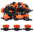 1/4 Inch Drip Irrigation Shut Off Valves, 30 Pack