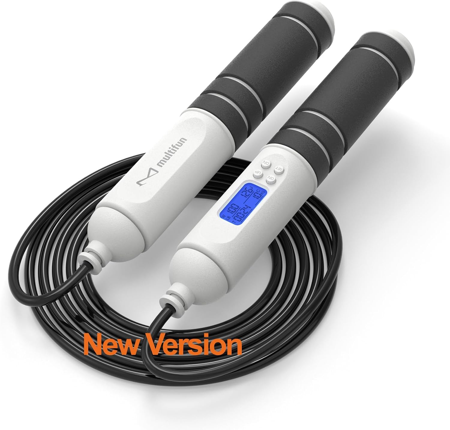 Digital Jump Rope with Smart Counter & Timer - Adjustable Speed Skipping Rope for Fitness, Weight Loss, Boxing, MMA