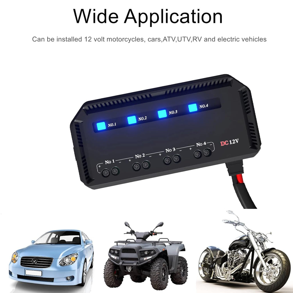 12v Fuse Block, Motorcycle Fuse Box 20A Low Profile Terminal Block | Low Profile Terminal Block Holder w/LED
