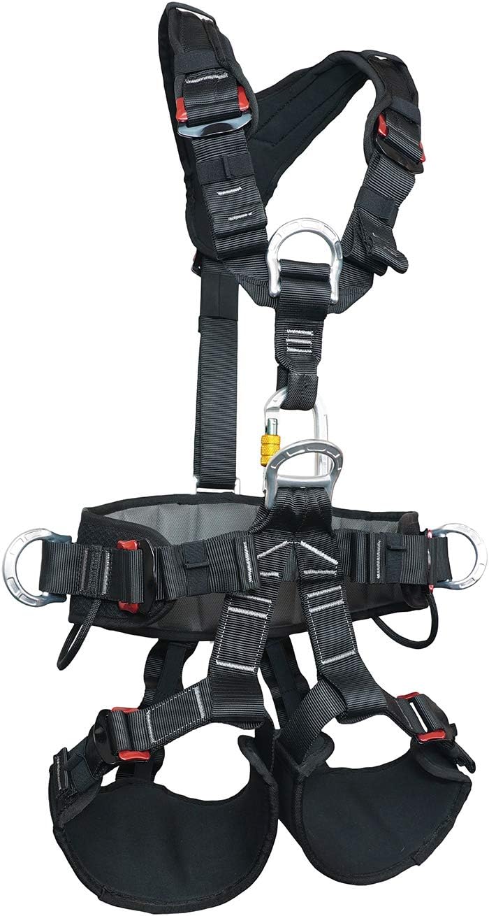 Full Body Climbing Harness Can Be Inverted Thicken Widen Protect Waist Safety Harness Tree Work Rock Climbing