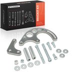 A-Premium Polished Aluminum Power Steering Pump Bracket Kit