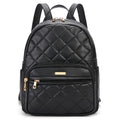 Mini Backpack Vegan Leather Small Backpack, Black