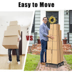 Furniture Mover Dolly 4 Wheels Heavy Duty, 440Lbs Capacity, 1 Pack
