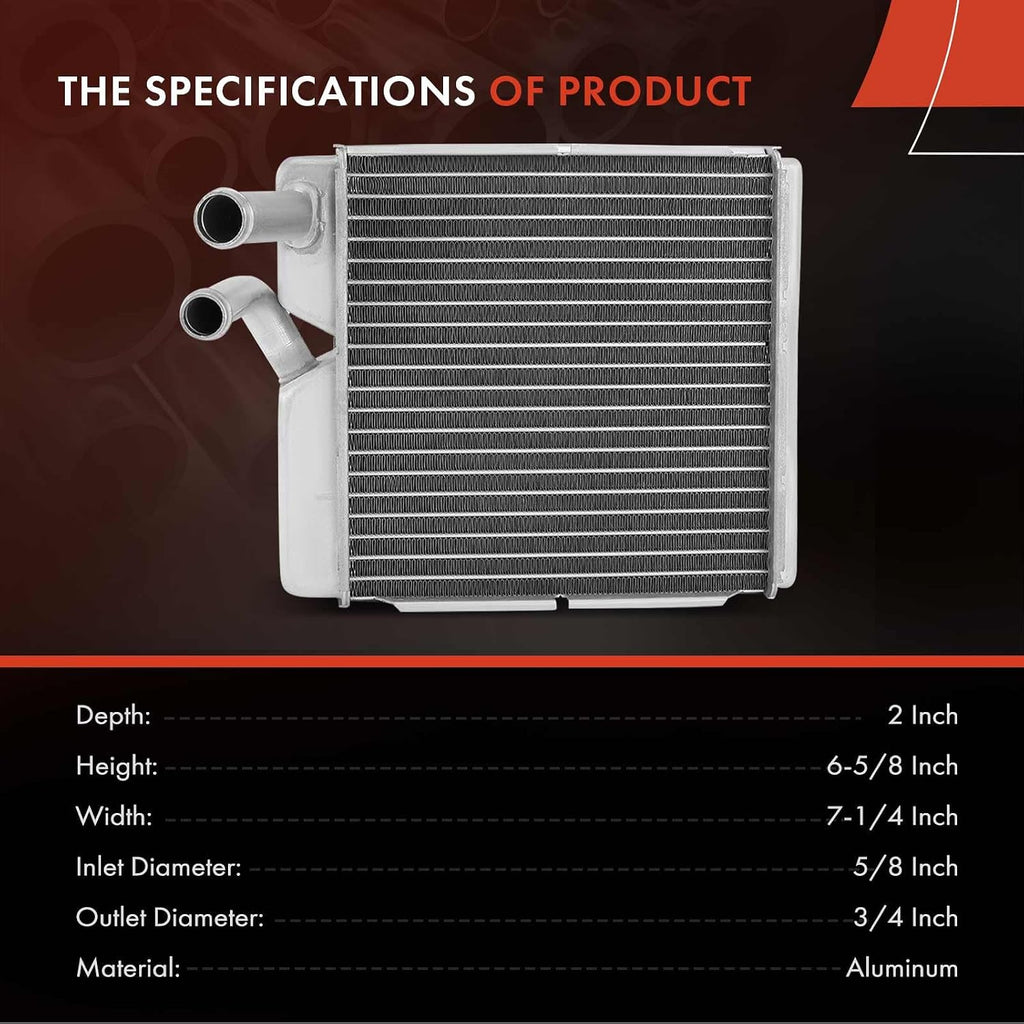 A-Premium HVAC Heater Core Compatible with Chevrolet & GMC
