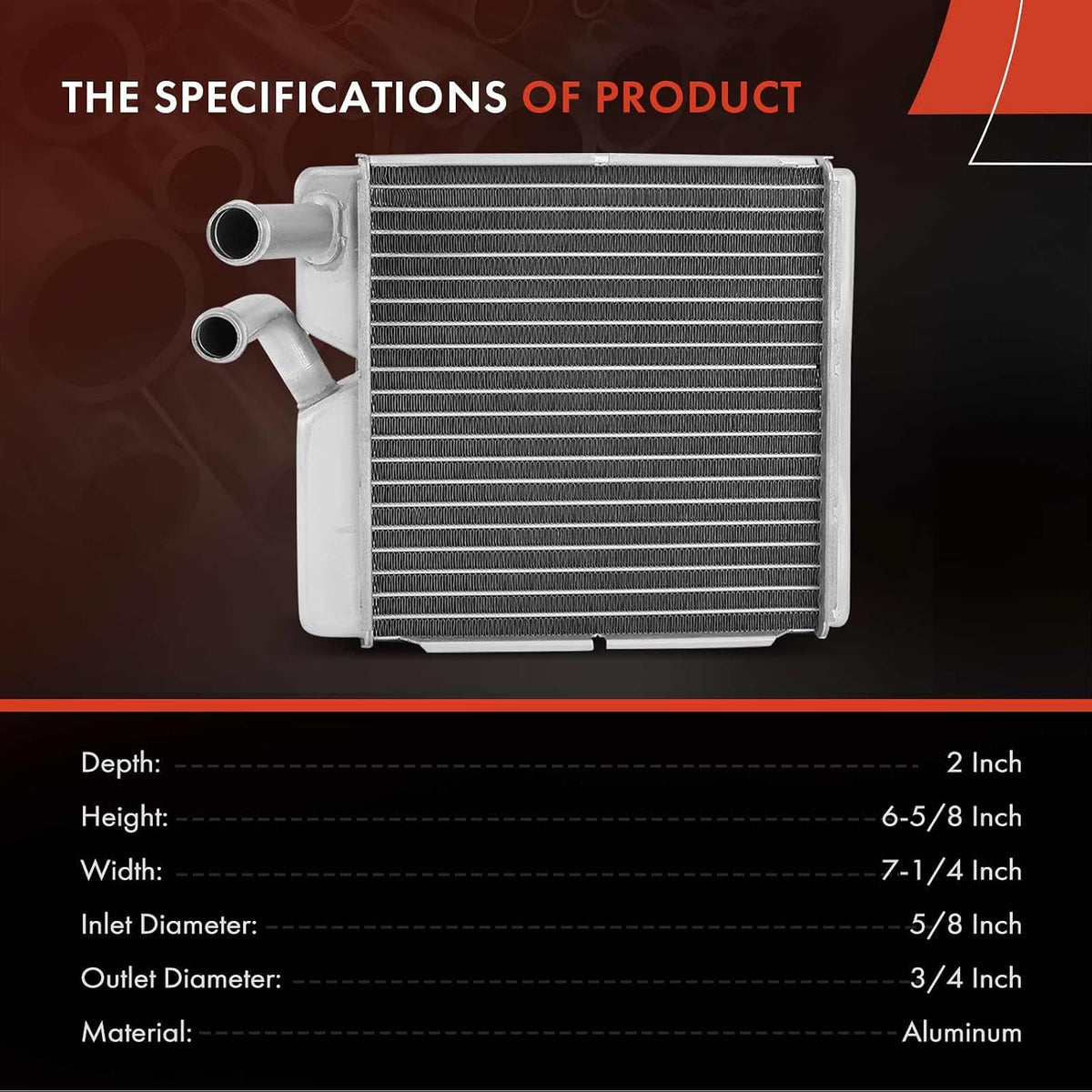 A-Premium HVAC Heater Core Compatible with Chevrolet & GMC