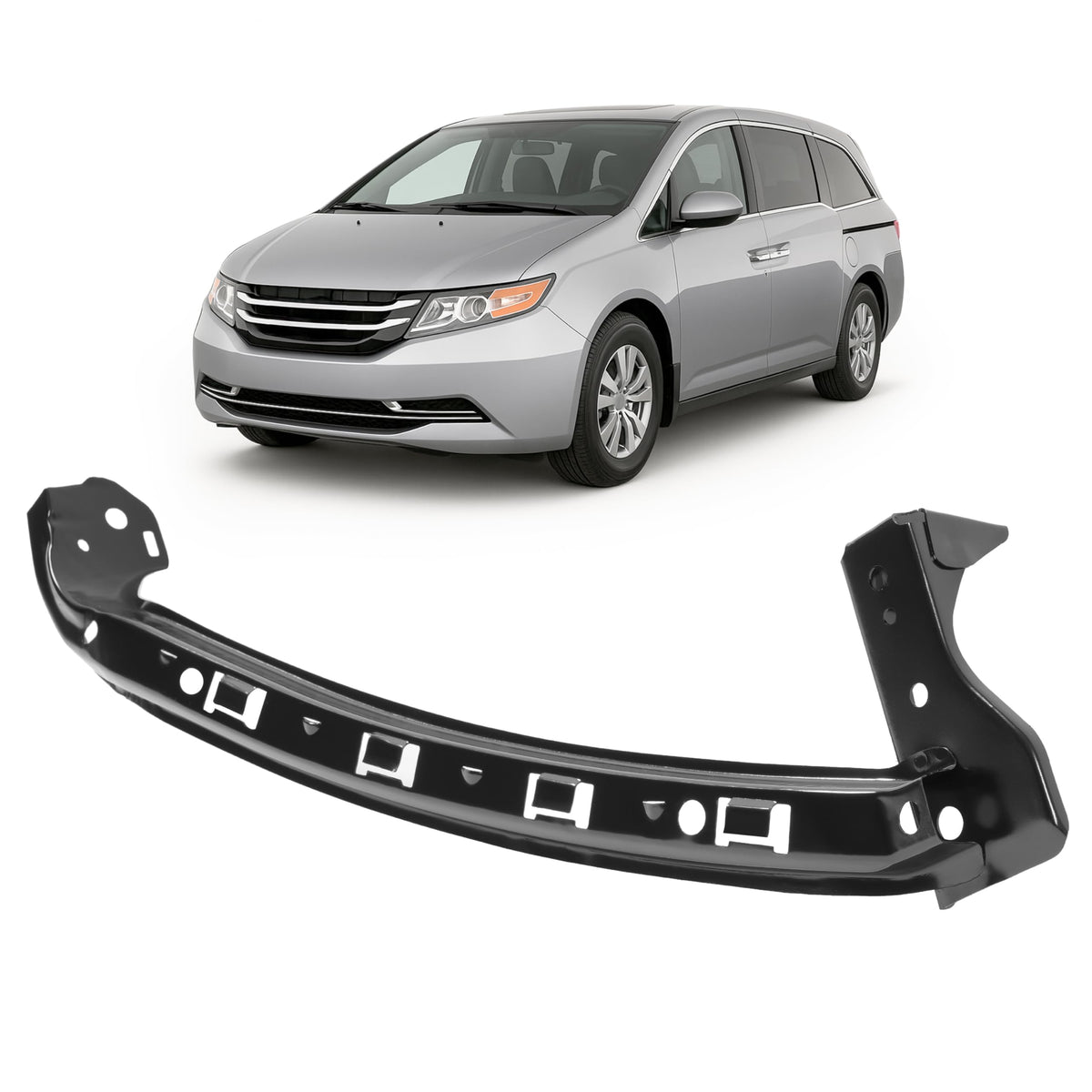 KUAFU Bumper Bracket Corner Beam Compatible with 2011-2017 Odyssey