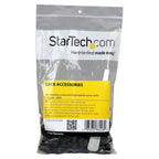 StarTech 50-Pack M6 12mm Screws & Cage Nuts Kit with Tool, TAA, Black Steel