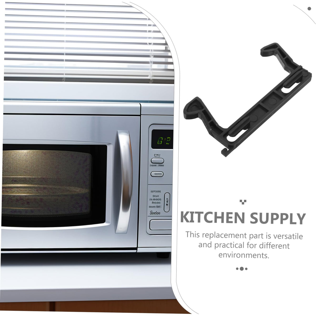 ABS Black Microwave Oven Door Latch Hook Replacement