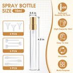 Mini Glass Spray Bottle 50pcs 10ml Clear Perfume Spray Bottle Empty