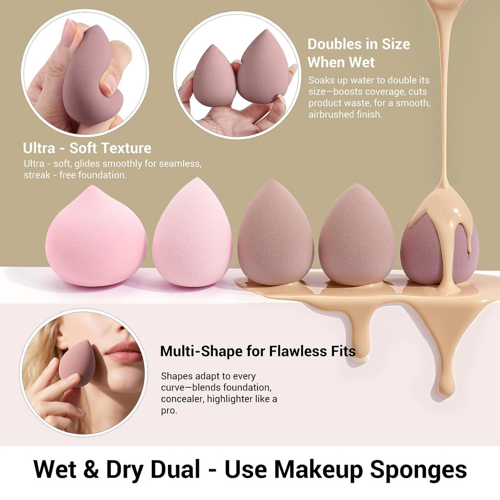 Makeup Brush Set 51 PCS Professional Makeup Brushes Soft Foundation Powder Eyeliner Eye Shadow Makeup Brushes Set