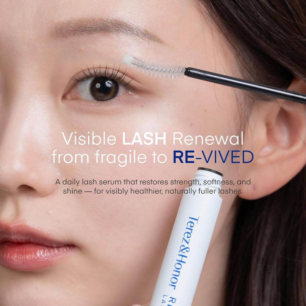 REviving Lash Serum - Korean Vegan PDRN Lash Growth Serum for Longer, Fuller, Healthier Lashes - Peptide & Biotin