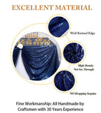 Navy Blue Sequin Tablecloth 60x102-Inch Rectangle Tablecloth Shimmer Birthday Tablecloth Overlay Glitter Tabblecloth
