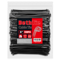 BethTie 8 Inch Black Zip Ties 2500 Pcs, 65 LBS UV Resistant Cable Ties
