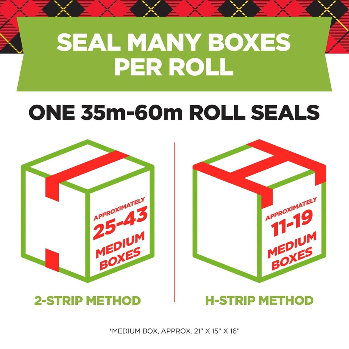 Packing Tape, 1.88" x 43.7 yds., Clear, 6/Pack (3450-40-6)