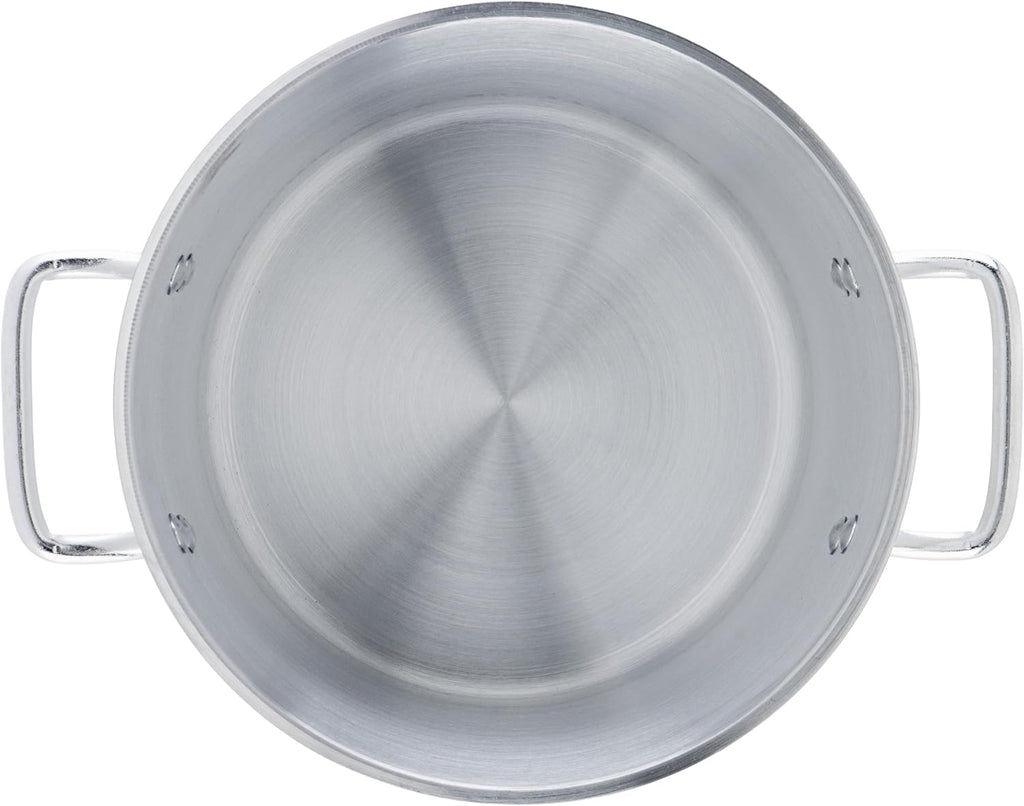6.0mm Aluminum Stock Pot, 12-Quart | Heavy-duty, Riveted handles, Great for Stocks, Soups, Pasta and Batch Cooking
