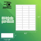 1" x2-5/8 Mailing Address Labels,4500 Sticker Labels(150 Sheets)