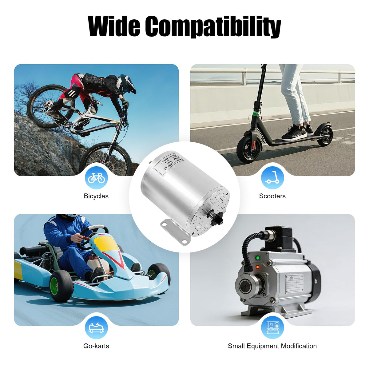 PROYONGOO 48V Motor Kit, 2000W Brushless DC Motor