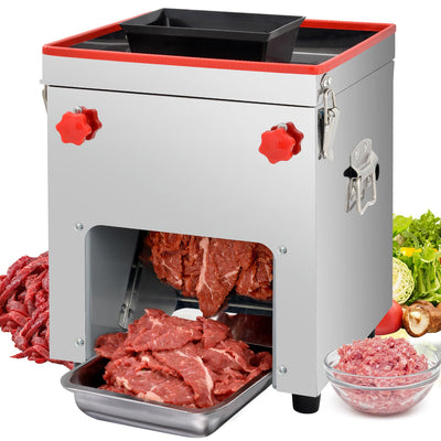 Meat Cutter Machine, 850W Commercial Meat Slicer, 330LB/H Stainless Steel Meat Slicer, Jerky Slicer for Boneless Pork