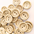 Wooden Handmade Buttons, 100 pcs, 20mm