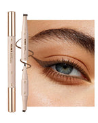 Eyeliner Stamp Wingliner, Brown Liquid 3-in-1 Winged Eyeliner Pen No Smudge