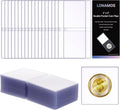 200-Pack 2 x 2 Inch Double-Pocket-Coin-Flips - Coin Pocket Holders, Unplasticized Coin Sleeves, Vinyl Coin Collection