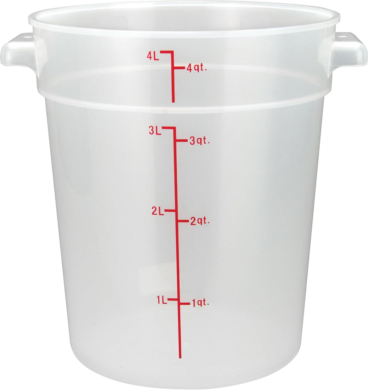 4 qt Heavy-Duty Round Food Storage Plastic Container