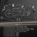 14 Pcs RWD Front Upper & Lower Control Arm Kit for Chrysler 300