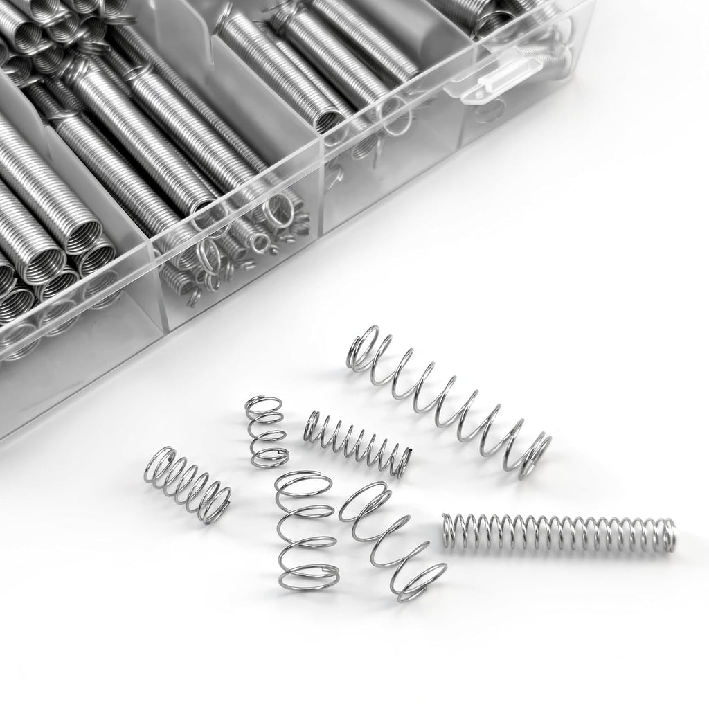 200 PCS Compression Extension Springs, 20 Different Sizes