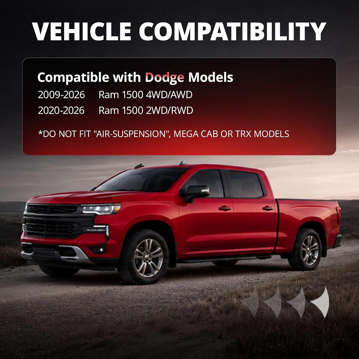 EVIL ENERGY 3" Front and 2" Rear Leveling Lift Kit for 2006-2024 Ram 1500